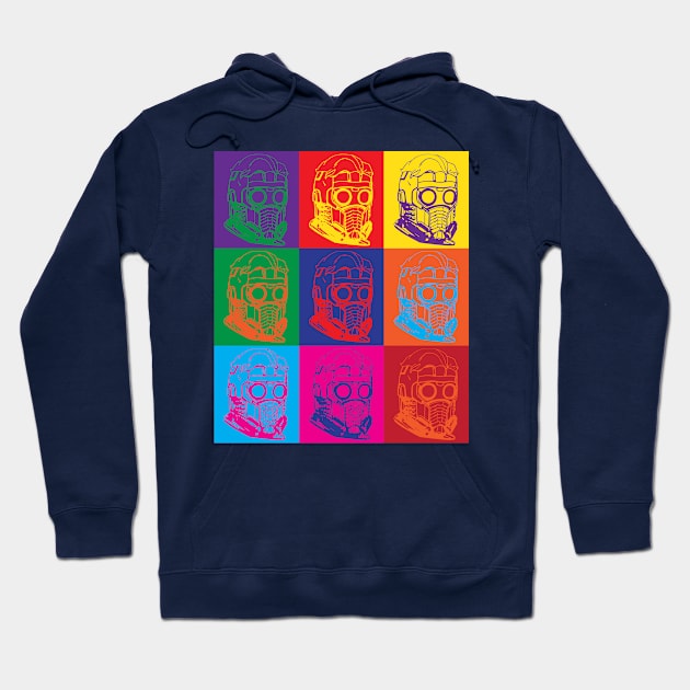 Star Lord Guardians of the Galaxy Andy Warhol Style Hoodie by Rebus28